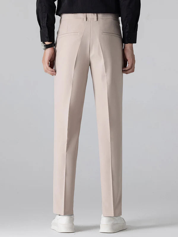 Knit Polo Shirt & Slim Fit Tapered Trousers