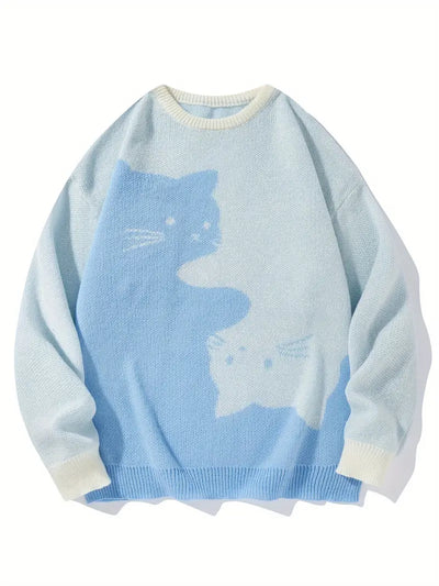 Cozy Cat Graphic Sweater