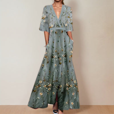Jane - Elegant Floral Dress