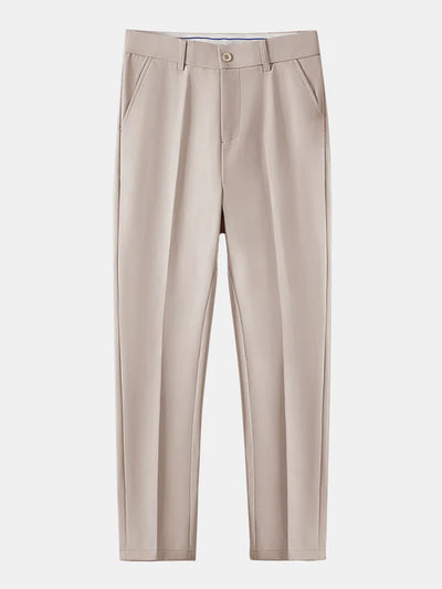 Knit Polo Shirt & Slim Fit Tapered Trousers