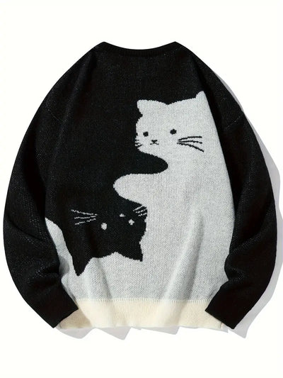 Cozy Cat Graphic Sweater