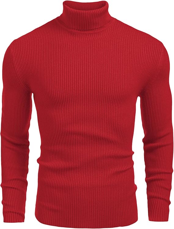 Men's Ribbed Slim Fit Pullover