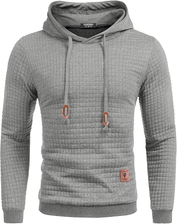 Waffle Knit Pullover Hoodie