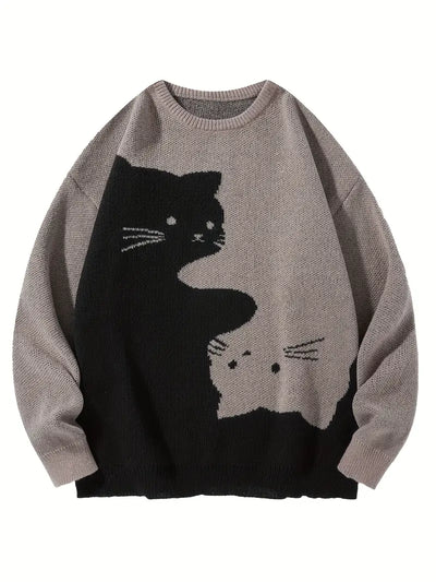 Cozy Cat Graphic Sweater