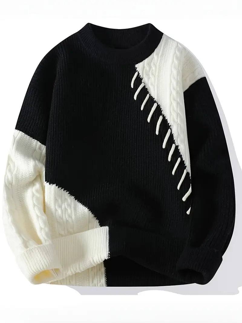 Men'S Cozy Ribbed Knit Sweater